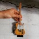 Miniatura Guitarra Telecaster Natural - Escala 1:4 - 25cm / Com Correia e Blister