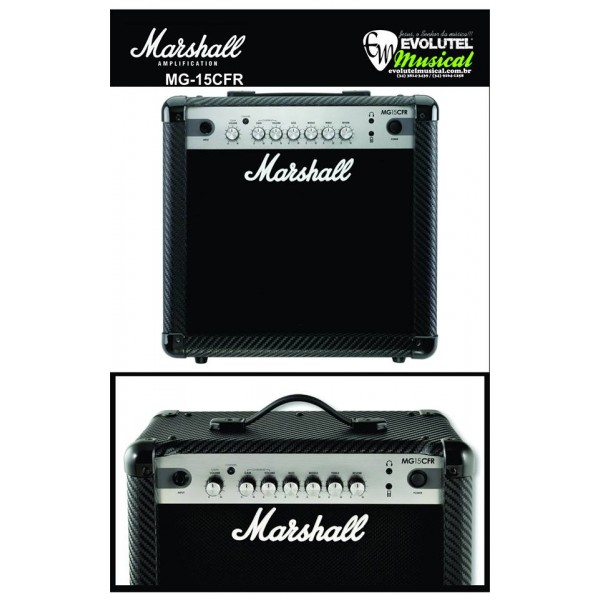 Amplificador (combo) Marshall MG-15CFR CARBON FIBER - 15 watts