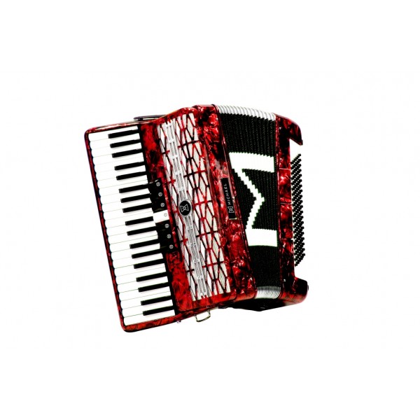 ACORDEON (SANFONA) MICHAEL ACM12007 PRD DE 120 BAIXOS – VERMELHO PEROLADO