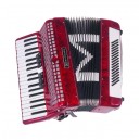 ACORDEON (SANFONA) MICHAEL ACM8007PRD DE 80 BAIXOS –VERMELHO PEROLADO