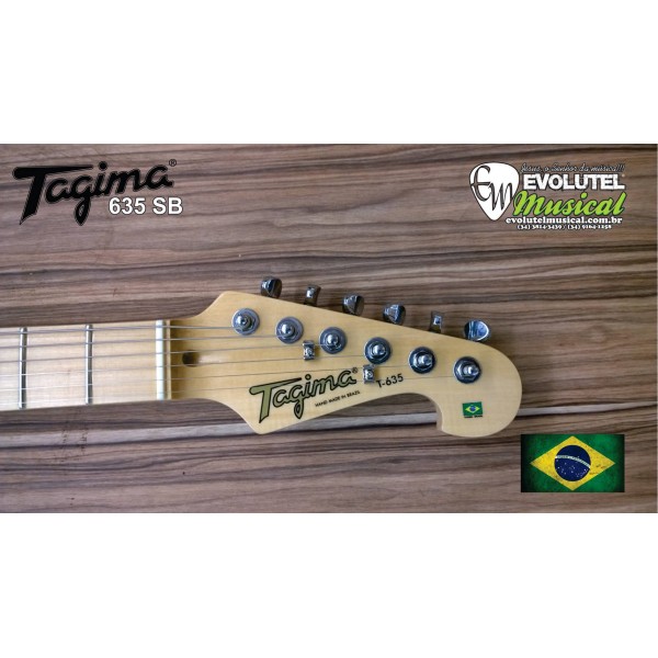 Guitarra Tagima Stratocaster T-635 SB (Sunburst) - Hand Made in Brasil Ano: 2015