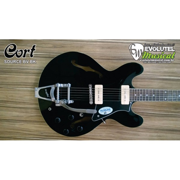 Guitarra Semi-Acústica Cort Source BV BK