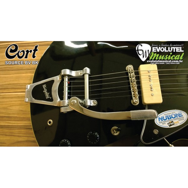 Guitarra Semi-Acústica Cort Source BV BK