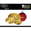 Kit Pratos Para Bateria Orion Twr75 Twister Set Hit Hat 13 Medium Crash 16 Crash Ride 18 Com Bag