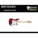 Guitarra Infantil Michael Standard Junior GM219 MR –Metallic Red - Vermelha