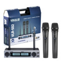 MODELO NOVO:  Microfone Digital Vokal VLR-502 com bateria em Lithium recarregável / 16 Frequências Selecionáveis