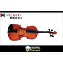 Violino Michael VNM30 3/4 com tampo sólido em Spruce