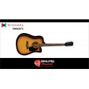 VIOLÃO ELÉTRICO MICHAEL FOLK VM920DTC – CORDAS DE AÇO – SUNBURST SATIN (SS)