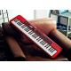 Teclado Arranjador Casio CT-S200 / 5 oitavas / Vermelho