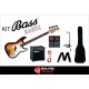 Kit Bass Basic: Baixo PHX + Cubo Ibanez + Pedaleira Zoom + Acessórios