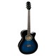 Violão Aço Eletroacústico Giannini Performance GSF-1D CEQ Dark Blue Burst (DBB) Azul com preto