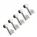 Kit 6 Tarraxas Smart Guitarra Blindada 6 em linha / Cromada / Stratocaster / Telecaster