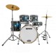 Bateria X-Pro C.Ibanez New Upper  / 20",10",12",14", cx 14" / Blue Sparkle + Ferranges+banco+pratos+peles Evans