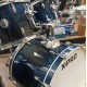 Bateria X-Pro C.Ibanez New Upper  / 22",10",12",14", cx 14" / Blue Sparkle + Ferranges+banco+pratos+peles Evans