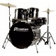 Bateria Premium DX-720 BK Bumbo 20" (preta) / Completa (pratos, banco, ferragens, peles clear e porosa)