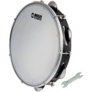  Pandeiro PHX (Music Instruments) 83ABS-BK LE Acrílico 10" Pele Leitosa Preto / ABS