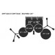 Bateria Michael Trinity DMT322 MPL (Natural fosca) - Bumbo 2" - / Completa (banco, pratos, ferragens)