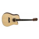 Violão Michael folk cutaway VMF400 ST – Cordas de aço - Elétrico com afinador