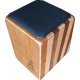 Cajon Allê CAJ002 Inclinado Natural Marchetado Elétrico / Assento Acolchoado