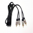 CABO RCA 2 + 2 RCA PLUG METAL OD:4MM 1,8M MXT      