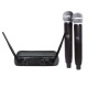 Microfone Digital Lexsen LM-258U PLL / Bastão de mão / Sem fio / Duplo/ Digital / FORA DO 4G