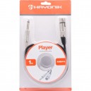 Cabo HAYONIK para Microfone XLR(F) X P10 (M) 1m PLAYER Preto 