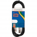 Cabo HAYONIK para Microfone Linha BRASIL XLR(F) X XLR(M) 5m Preto 