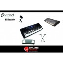 Kit Teclado Concert C300 + Capa + Suporte + Fonte + Suporte