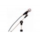 Miniatura Mini Music Microfone Com Fio Com Pedestal / 21 cm / Escala 1:4