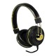 Fone de Ouvido Yoga CD-67 / Headphone / Preto com dourado