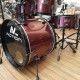 Bateria Turbo New Action 20 / Vermelha Sparkle / Bumbo 20" / Banco / pratos / ferragens