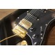 Guitarra Seizi Vintage Budokan HSS – Black Gold / Preta / Ferragens Douradas / Tarraxas c/ Trava