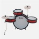 Bateria Infantil Luen Pop X Vermelho / Lançamento / Tambores em metal alumisteel 