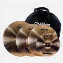 Kit Prato Waldman Balance Liga Bronze B10 / 14" / 16" / 20" e Brinde Splash de 10"+ BAG