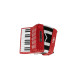 Acordeon (sanfona) infantil Michael ACM 0822 PRD 8 baixos- Vermelho