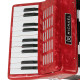 Acordeon (sanfona) infantil Michael ACM 0822 PRD 8 baixos- Vermelho