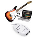 Interface de Áudio USB Guitar Link (Guitarra, Baixo, Violão, Teclado) No Notebook / PC