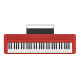 Teclado Casio CT-S1 RD (Vermelho) + BRINDE Bluetooth WU-BT10 / 61 Teclas / Saída Micro-USB (Midi) 
