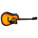 Violão MICHAEL VMY-340 SM Sunburst Fosco / Nylon / Clássico / Elétrico com afinador