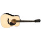 Violão MICHAEL VMY-340 SM Sunburst Fosco / Nylon / Clássico / Elétrico com afinador