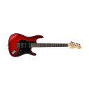 Guitarra Michael Mystictone GMS140 CRB (Vermelha com bordas pretas) / Trastos de Inox / Tone Bridge