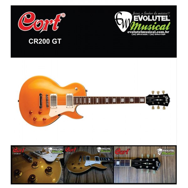 Guitarra Cort Classic Rock Series - CR200 GT (Gold Top)